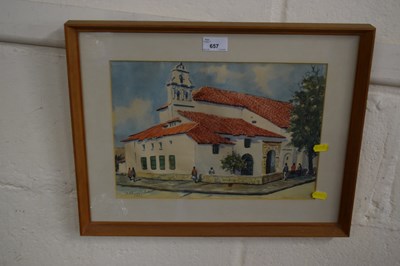 Lot 657 - Study of a continental church