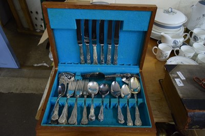 Lot 617 - CANTEEN OF SILVER PLATED CUTLERY