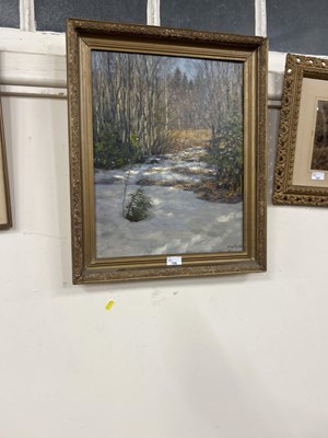 Lot 706 - 20th century school oil on canvas study,...