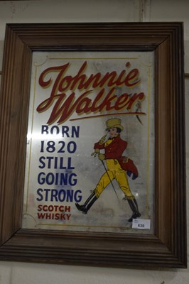 Lot 630 - JOHNNY WALKER SCOTCH WHISKY ADVERTISING MIRROR