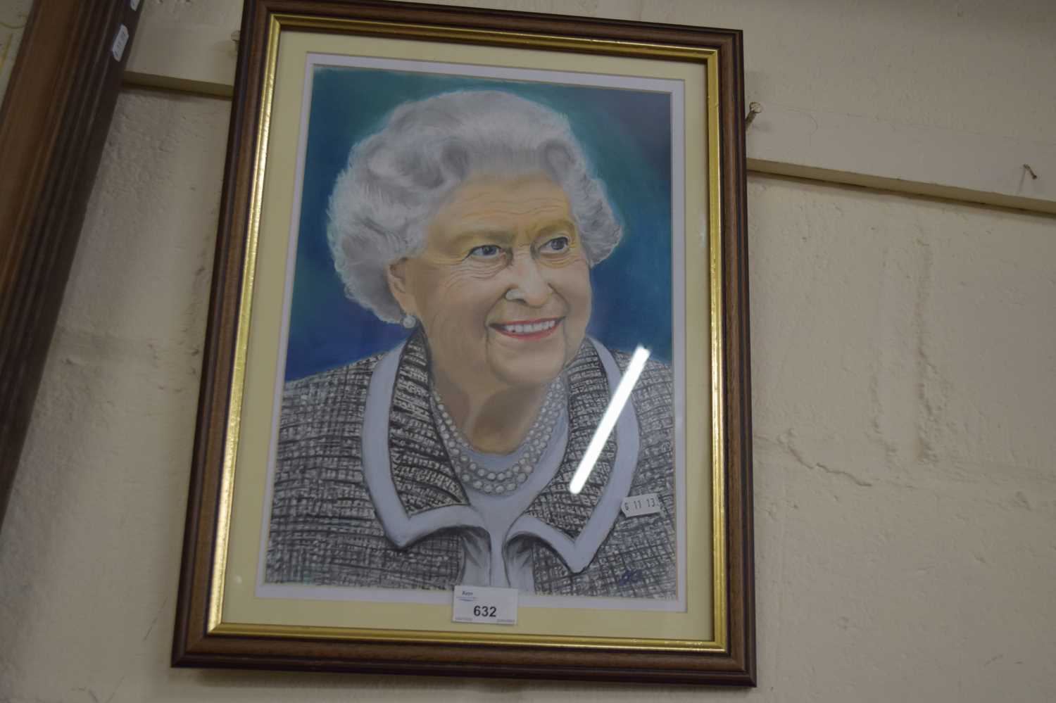 Lot 632 - FRAMED PORTRAIT OF THE QUEEN