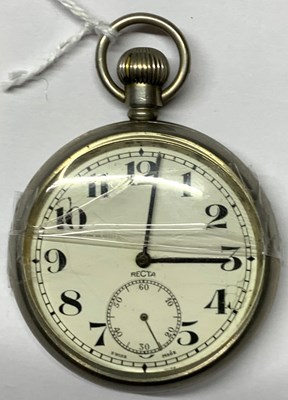 Lot 273 - LMS 10958 Swiss made fob watch by Recta