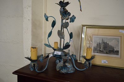 Lot 641 - MODERN CEILING LIGHT FITTING WITH FLORAL...