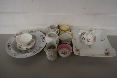 Lot 3 - MIXED LOT COMPRISING A ROSENTHAL FLORAL...
