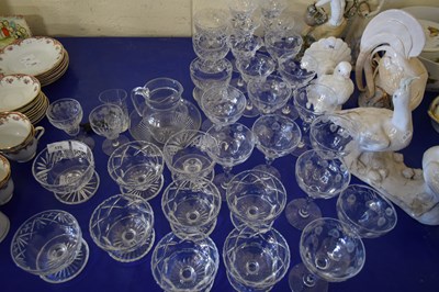 Lot 11 - COLLECTION OF 20TH CENTURY CUT GLASS WARES TO...
