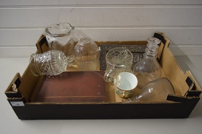 Lot 36 - BOX OF MIXED ITEMS TO INCLUDE 19TH CENTURY...