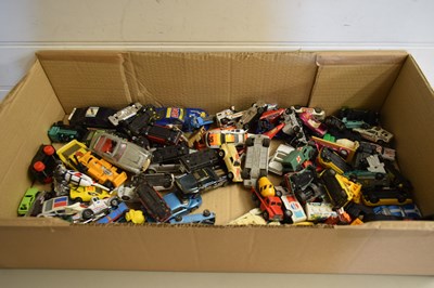 Lot 170 - LARGE BOX OF MIXED TOY VEHICLES TO INCLUDE...