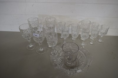 Lot 183 - MIXED LOT VARIOUS CLEAR DRINKING GLASSES AND...