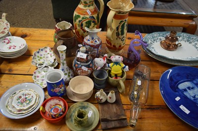 Lot 201 - MIXED LOT: CERAMICS TO INCLUDE 19TH CENTURY...