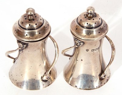 Lot 29 - Pair of Edward VII peppers in Art Nouveau...