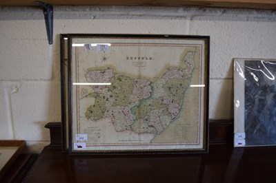 Lot 312 - PAIR OF COLOURED MAPS, CAMBRIDGESHIRE AND SUFFOLK