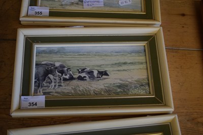 Lot 354 - JASON PARTNER, 'STUDY OF FRIESIAN COWS IN...