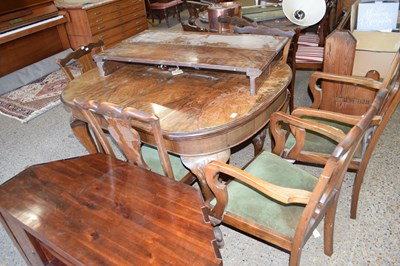Lot 360 - REPRODUCTION QUEEN ANNE STYLE WALNUT VENEERED...