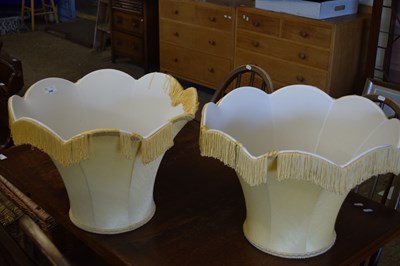 Lot 346 - TWO LAMP SHADES