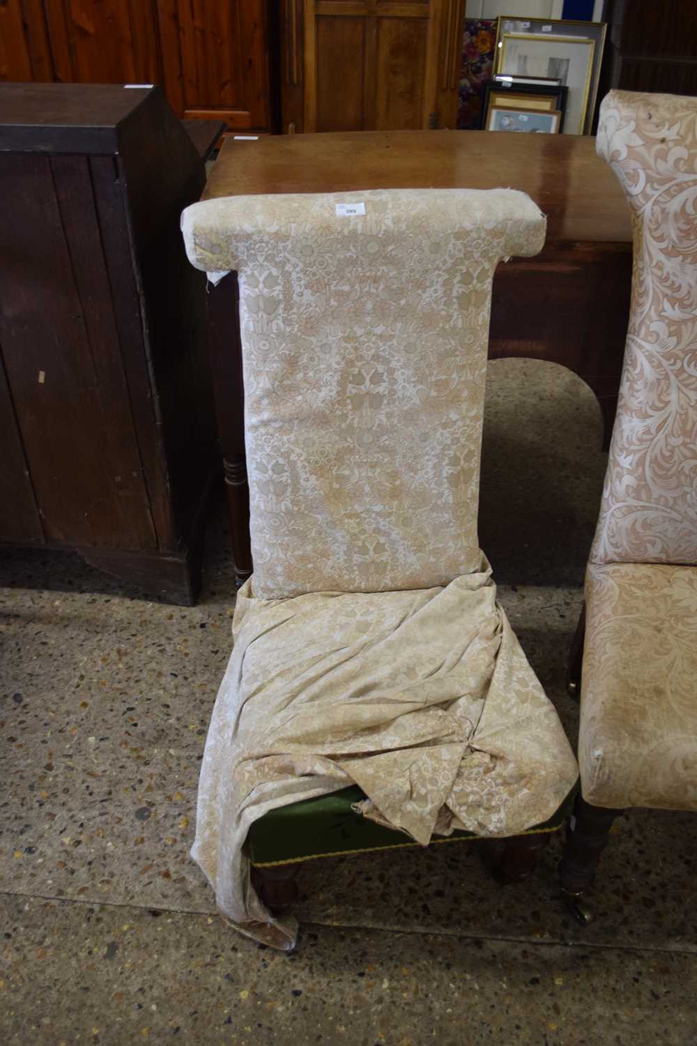 Lot 394 - 19TH CENTURY PRIE DIEU PRAYER CHAIR WITH LOOSE...