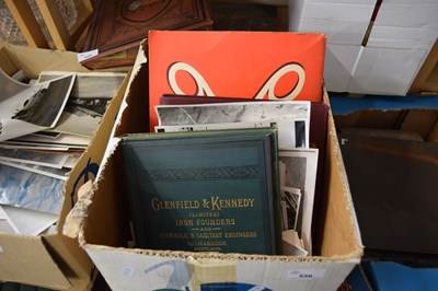 Lot 556 - BOX CONTAINING BOOKS AND EPHEMERA TO INCLUDE...