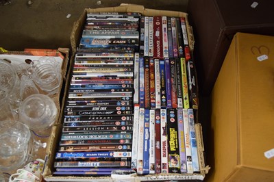 Lot 584 - ONE BOX OF DVDS