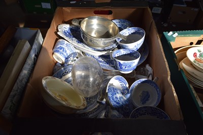 Lot 604 - ONE BOX VARIOUS CERAMICS TO INCLUDE RANGE OF...