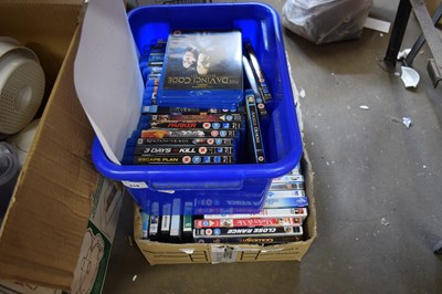 Lot 619 - TWO BOXES OF DVDS TO INCLUDE BLU-RAY