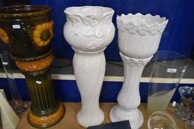 Lot 690 - THREE MODERN JARDINIERES AND STANDS