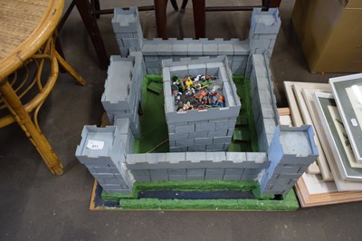 Lot 811 - MODEL FORT CONSTRUCTED FROM MATCHBOXES