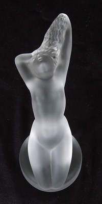 Lot 13 - Lalique model of a nude nymph, Chrysis, on...