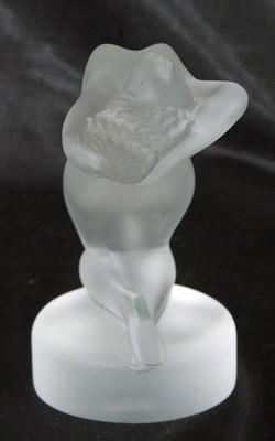 Lot 13 - Lalique model of a nude nymph, Chrysis, on...