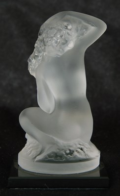 Lot 15 - Small Lalique model of a nude lady crouching...