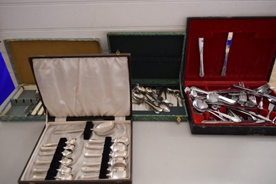 Lot 12 - COLLECTION OF VARIOUS CASED CUTLERY