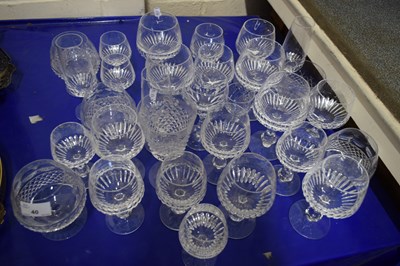 Lot 40 - COLLECTION VARIOUS 20TH CENTURY CUT GLASS...