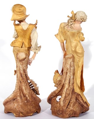 Lot 22 - Pair of early 20th century Continental figures...