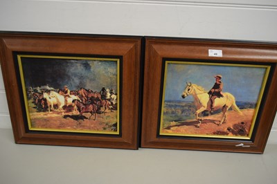 Lot 49 - AFTER SIR ALFRED J MUNNINGS, TWO FRAMED...