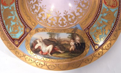Lot 24 - Vienna porcelain ecuelle cover and stand...