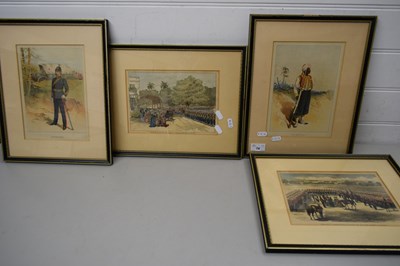 Lot 74 - GROUP OF FOUR COLOURED PRINTS - PRESENTATION...