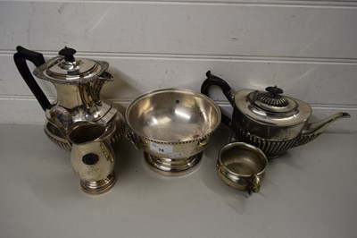 Lot 78 - MIXED LOT - SILVER PLATED TEA WARES, SILVER...