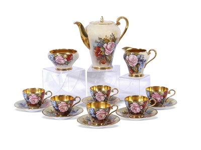 Lot 25 - L Bailey for Aynsley, a coffee set comprising...