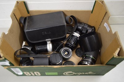 Lot 104 - MIXED LOT VARIOUS CAMERA LENSES TO INCLUDE...