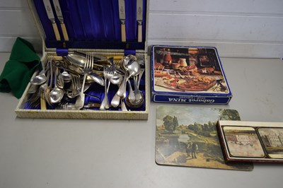 Lot 158 - CANTEEN OF SILVER PLATED CUTLERY PLUS FURTHER...