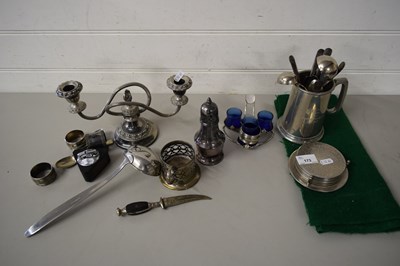 Lot 173 - MIXED LOT - VARIOUS SILVER PLATED WARES TO...
