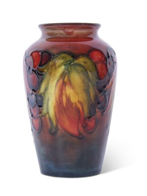 Lot 37 - Small Moorcroft vase in the leaf and berry...
