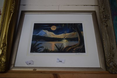 Lot 240 - PICTURE OF A MOONLIT SCENE