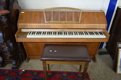 Lot 316 - MINI PIANO IN WALNUT VENEERED CASE