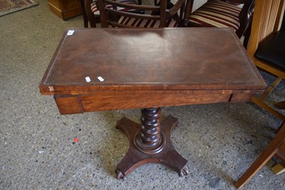 Lot 386 - 19TH CENTURY PEDESTAL GAMES TABLE WITH...