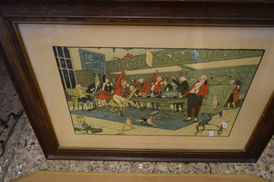 Lot 413 - CECIL ALDIN TWO COLOURED PRINTS 'THE HUNT...