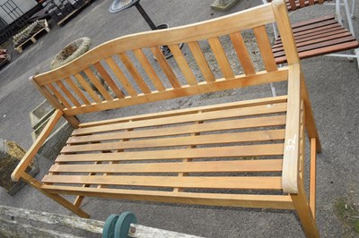 Lot 32 - Wooden garden bench, 150cm wide