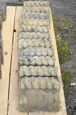 Lot 85 - Quantity of stone rope top path edging