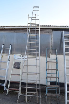 Lot 128 - Two long reach ladders