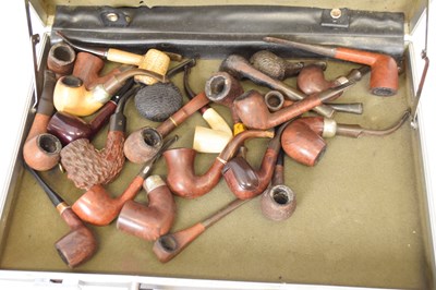 Lot 191 - Suitcase containing a quantity of smoking...