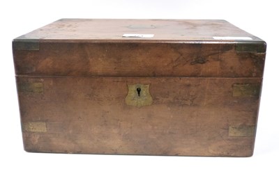 Lot 371 - A Victorian walnut writing box