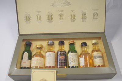 Lot 11 - Boxed selection of whisky miniatures